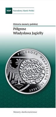 Folder emisyjny 2015 r. 20 zł Półgrosz Władysława Jagiełły