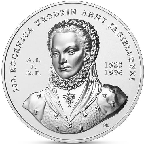 Moneta 50 zł Anna Jagiellonka 2023 rewers