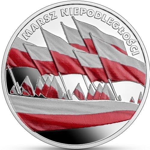 Moneta 10 zł Marsz Niepodległości 2023 r.