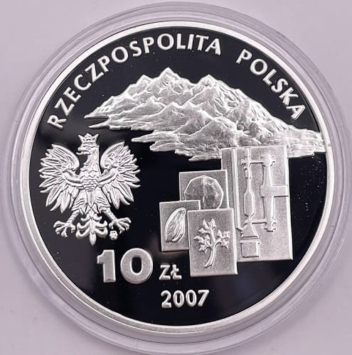 Moneta 10 zł Ignacy Domeyko 2007 r. awers