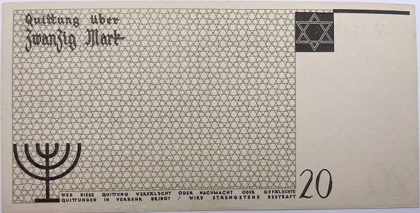 20 marek 1940 Getto w Łodzi rewers