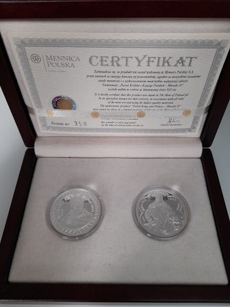 Mieszko II Lambert półpostać i popiersie zestaw 2007