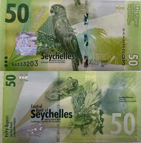 Seszele banknot 50 rupii