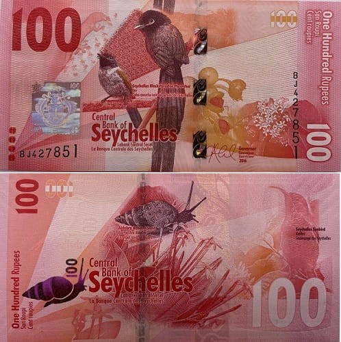 Seszele banknot 100 rupii