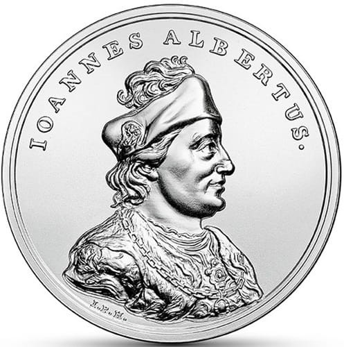 Moneta 50 zł Jan Olbracht 2016 r. rewers