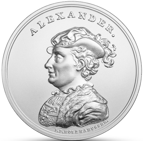Moneta 50 zł Aleksander Jagiellończyk 2016 r. rewers