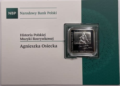 Moneta 10 zł Agnieszka Osiecka kwadrat 2013 r. blister