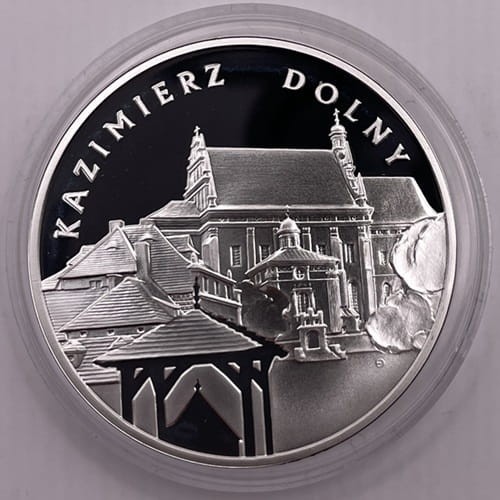 Moneta kolekcjonerska 20 zł Kazimierz Dolny 2008 rewers