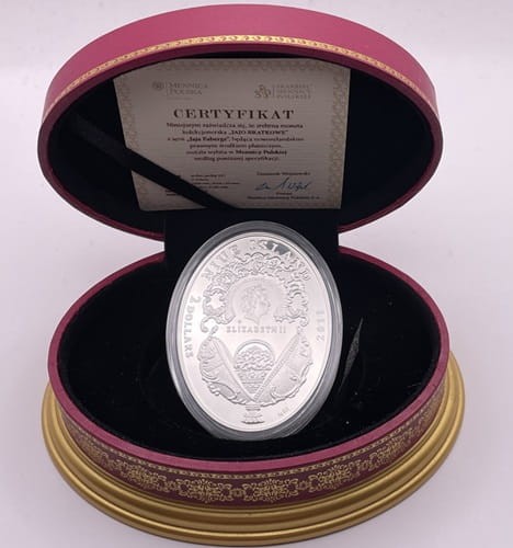 Faberge 2 dollars 2011 r. Jajo Bratkowe 111 szt. awers
