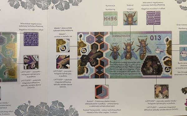 Pszczoła Miodna 013 PWPW 2013 r. folder banknot testowy 3