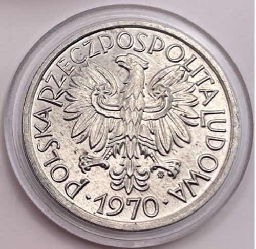 Moneta 2 złote Jagody 1970 r. awers stan 1