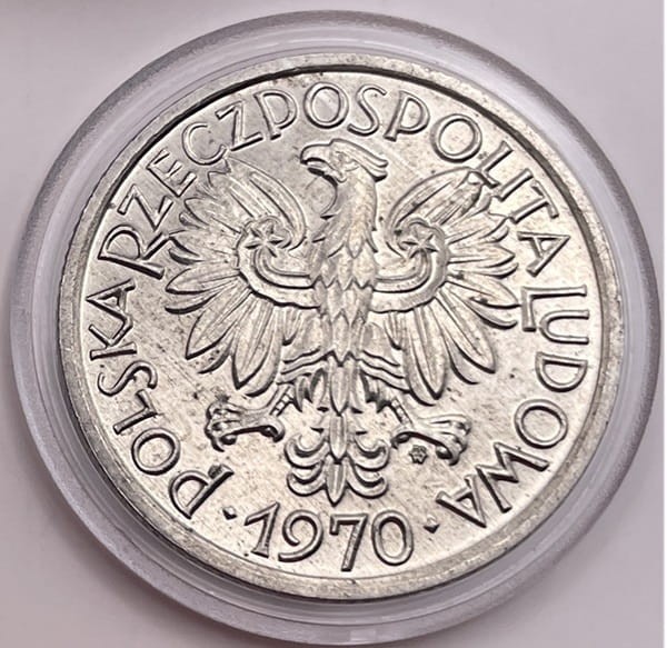 Moneta 2 złote Jagody 1970 r. awers stan 1