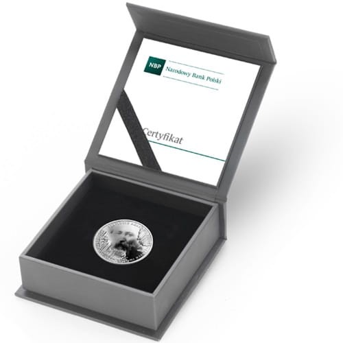 2019_Moneta 10 zł 200-lecie Akademii Sztuk Pięknych im. J. Matejki 2019 r. box