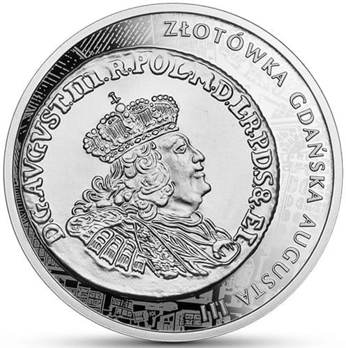 Moneta 20 zł Złotówka Gdańska Augusta III 2020 r. rewers