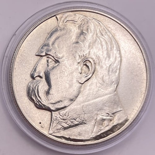 Moneta 10 złotych 1937 r. Józef Piłsudski stan 2 rewers