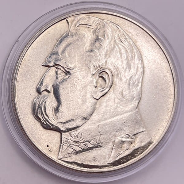 Moneta 10 złotych 1937 r. Józef Piłsudski stan 2 rewers
