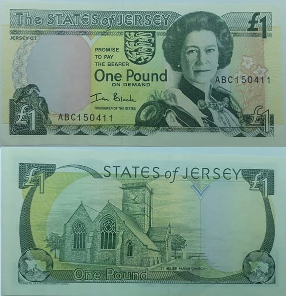 Jersey Banknot 1 Pound