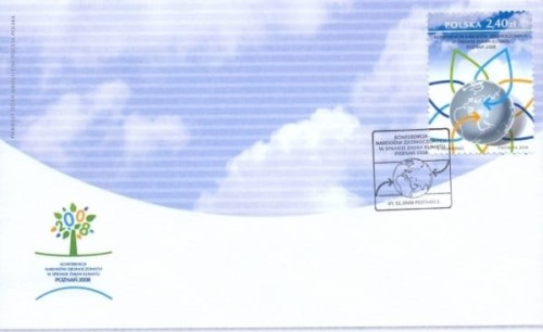 Koperta FDC Konferencja Narodów Zjednoczonych w Sprawie Klimatu 2008 r.