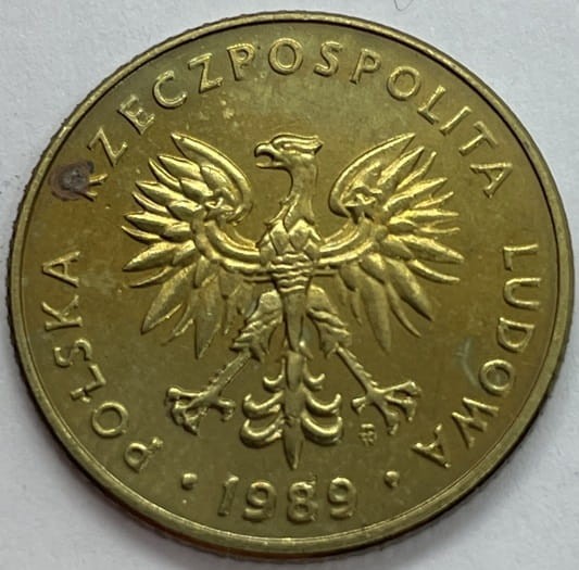 Moneta PRL 10 złotych 1989 awers