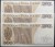 Banknoty PRL 500 zł 1982 Tadeusz Kościuszko rewers 3 kolejne