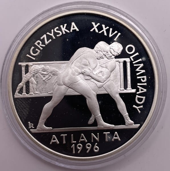 Moneta 20 zł Igrzyska Olimpijskie Atlanta 1995 r. rewers