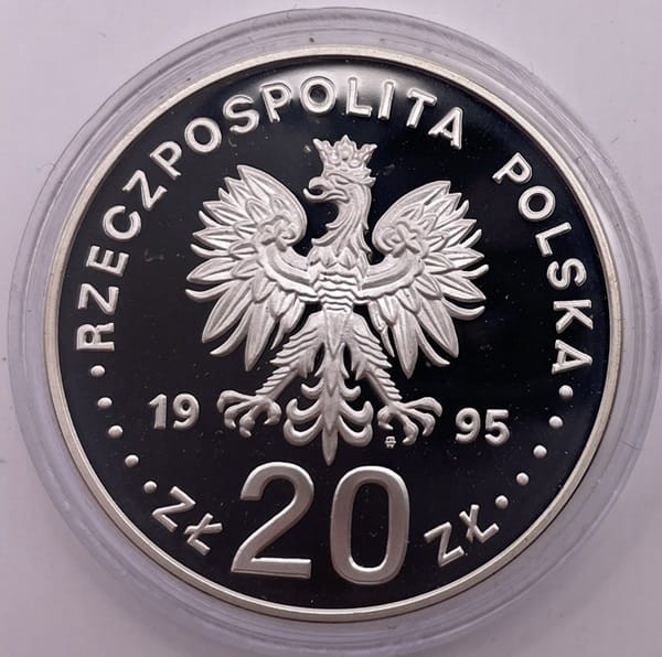 Moneta 20 zł Igrzyska Olimpijskie Atlanta 1995 r. awers