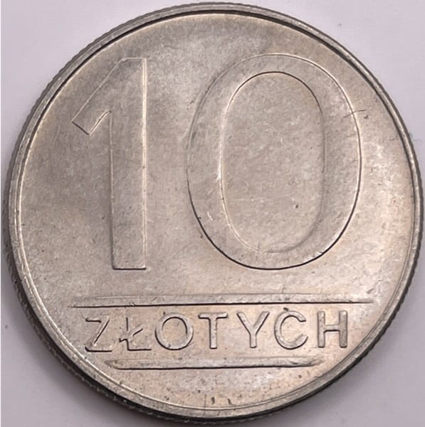 10 złotych 1987 rewers