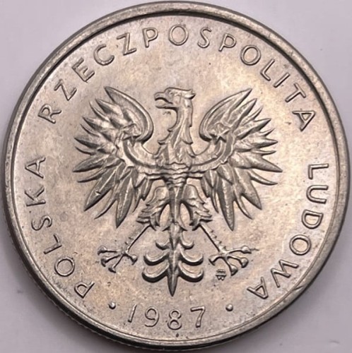 Moneta obiegowa PRL 10 zł 1987 awers