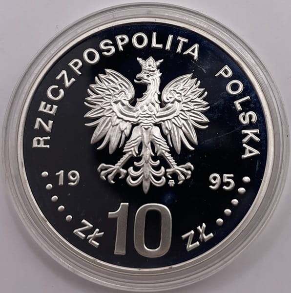 Moneta 10 zł Wincenty Witos 1995 r. awers