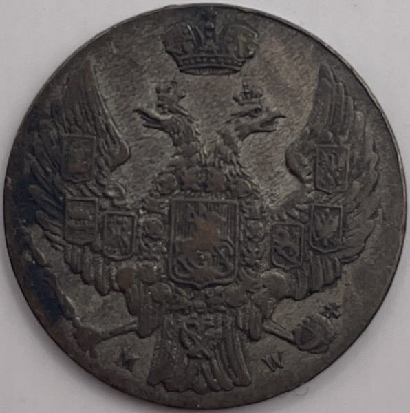 Moneta 10 groszy Warszawa MW 1840 r. awers