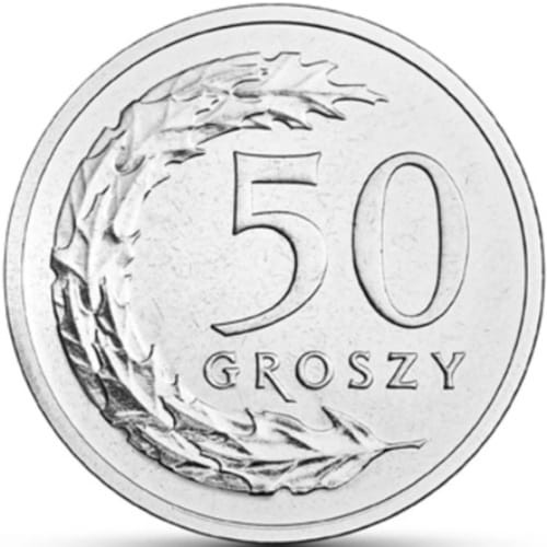 Moneta 50 groszy 2022 r. rewers