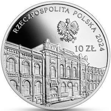 Moneta 10 zł 100 rocznica utworzenia Banku Polskiego 2024 awers