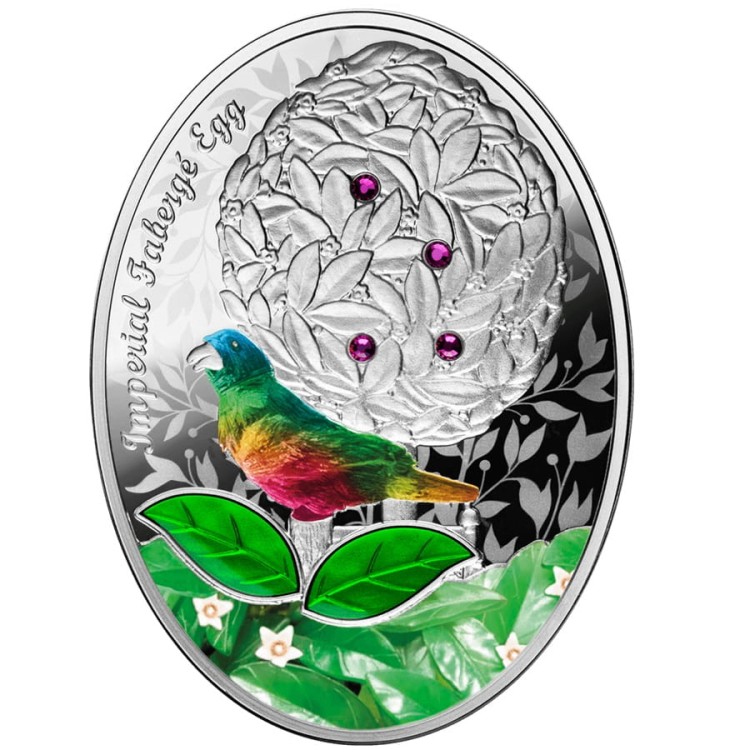 Faberge 2 dollars 2023 r. Jajo Drzewo Laurowe 500 szt. rewers