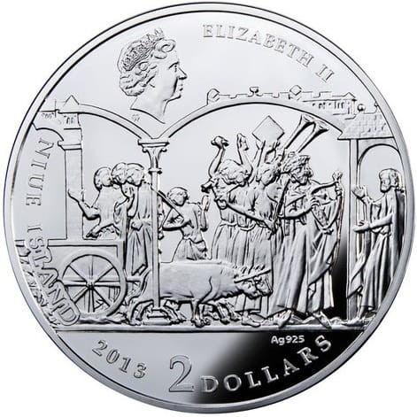 2 dollars Arka przymierza 2013 r. awers