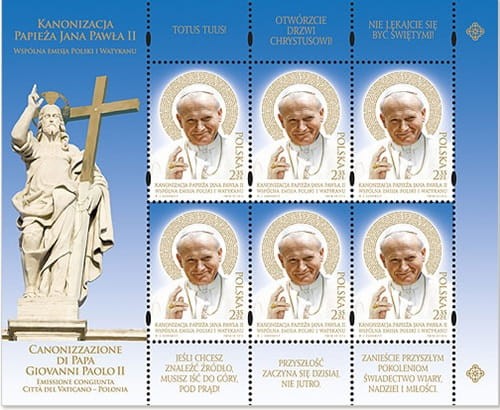 Kanonizacja papieża Jana Pawła II Arkusz 2014