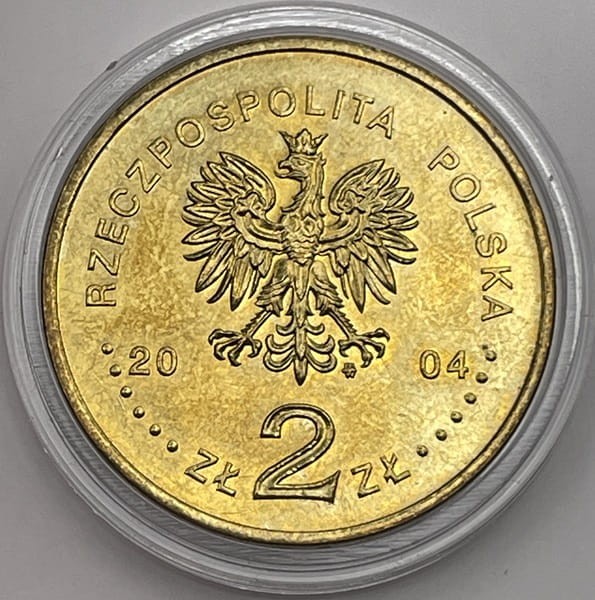 Moneta okolicznościowa 2 zł Czekanowski 2004 awers