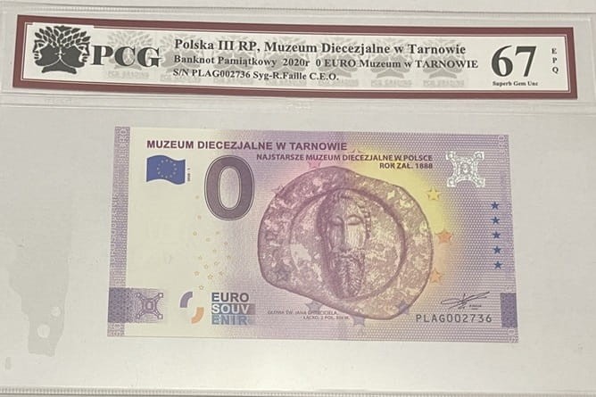 0 euro Muzeum Diecezjalne w Tarnowie 2020 r. PCG 67 EPQ