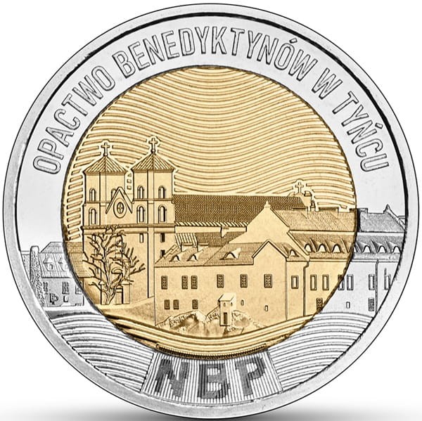 5 zł Opactwo Benedyktynów w Tyńcu 2024 rewers