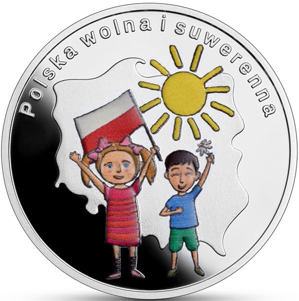 10 zł Polska wolna i suwerenna Polska rodzina 2024 rewers