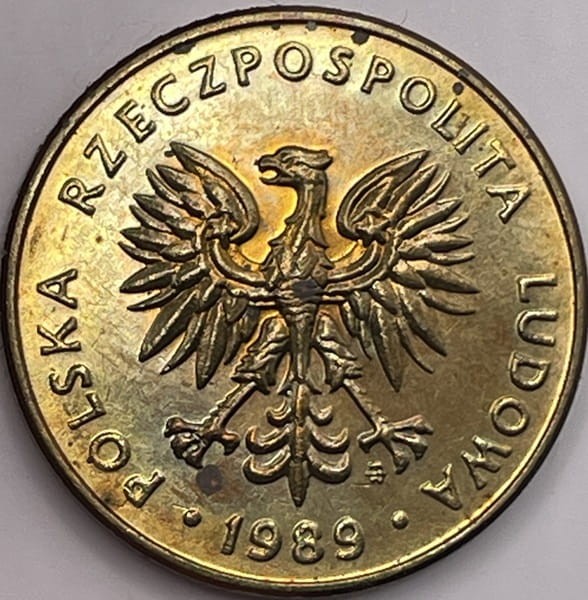 Moneta obiegowa PRL 10 złotych 1990 awers
