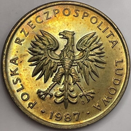 5 złotych 1987 r. awers