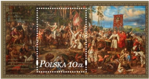 Znaczek 230 rocznica Insurekcji Kościuszkowskiej blok 2024
