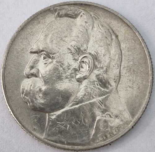 5 złotych 1934 r. Józef Piłsudski stan 2 rewers