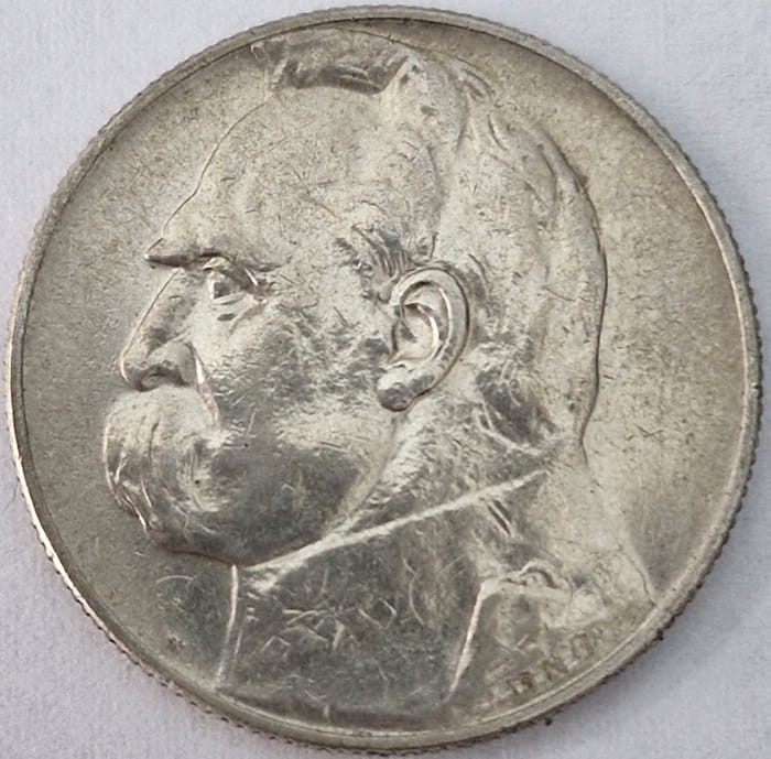 5 złotych 1934 r. Józef Piłsudski stan 2 rewers