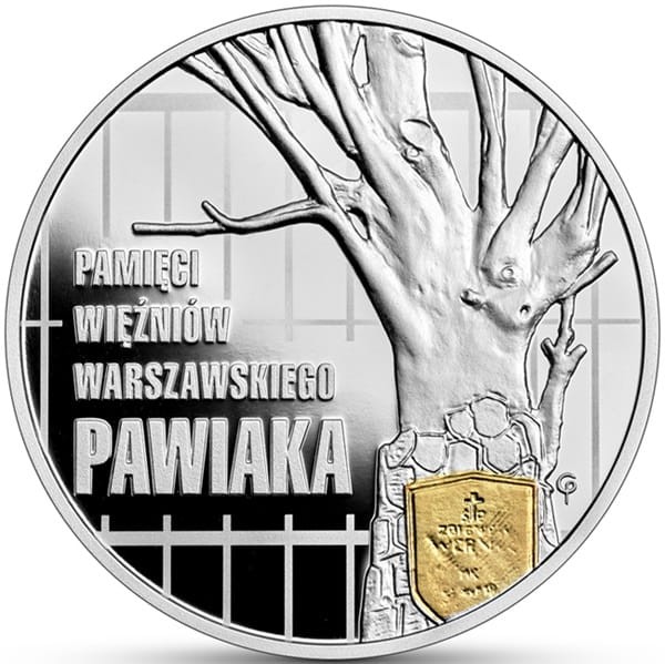 10 zł Pamięci więźniów warszawskiego Pawiaka 2024 rewers