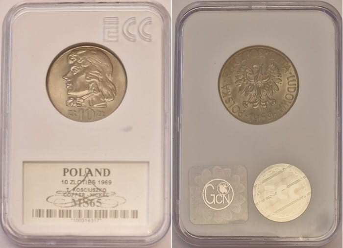 10 zł Tadeusz Kościuszko 1969 r. grading