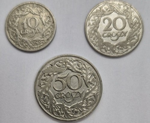 Zestaw 10, 20, 50 gr 1923 r.  rewers1