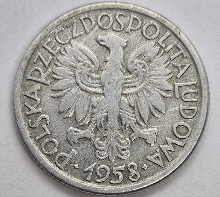Moneta 2 złote Jagody 1958 r. awers stan 3