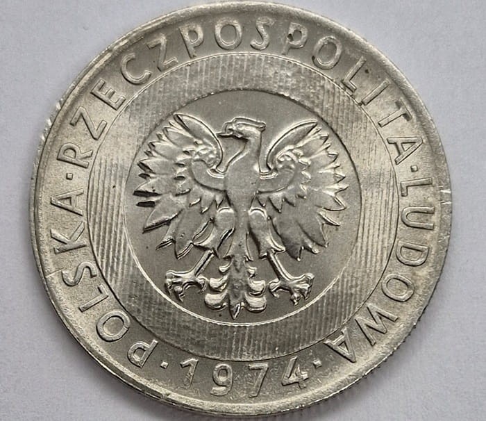 20 zł Wieżowiec i kłosy 1974 b.z. awers