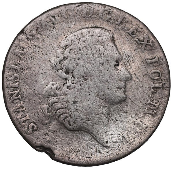 Moneta 1 złoty 1767 FS SA Poniatowski rewers